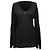 Rick Owens V-Ausschnitt Pullover aus schwarzer Wolle