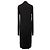 Abito midi con schiena lunga in lana nera Rick Owens Nero - vista 3