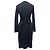 Abito midi con lacci sulla schiena Diane Von Furstenberg in viscosa nera Nero - vista 3