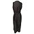 Vestido midi sem mangas drapeado Rick Owens em algodão preto Impressão em python - vista 2