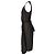Vestido midi sem mangas drapeado Rick Owens em algodão preto Impressão em python - vista 3