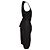 Vestido midi sem mangas drapeado Rick Owens em algodão preto Impressão em python - vista 4
