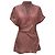 Rick Owens Drapierte Waffelstrick-Wickelbluse aus rosa Viskose Pink