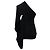 Rick Owens One-Shoulder-Bluse aus schwarzem Acetat - Ansicht 3