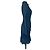 Stella Mc Cartney Mini abito arricciato Stella McCartney in seta blu navy Blu chiaro