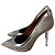 Autre Marque Malone Souliers Pointed Pumps aus silbernem Samt Metallisch - Ansicht 10