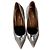 Autre Marque Malone Souliers Pointed Pumps aus silbernem Samt Metallisch - Ansicht 5