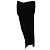 Falda midi asimétrica drapeada Rick Owens en viscosa negra Negro