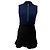 Sandro Mini-Kleid mit Colorblock-Muster aus blauer Viskose