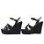 Sandali Espadrilles con Zeppa Louis Vuitton Nero - vista 3