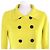 Abrigo cruzado Christian Dior Amarillo - vista 4