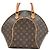 Louis Vuitton Ellipse MM Handtasche Braun - Ansicht 3