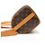 Borsa a tracolla Louis Vuitton Needle Bag Monogram marrone - vista 3