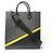 Borsa Fendi Vertical 2-way Zucca Nero