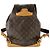 Zaino Montsouris GM Louis Vuitton Marrone - vista 3
