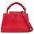 Borsa a tracolla Louis Vuitton Capucines BB in pelle Taurillon Rosso