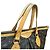 Borsa a Spalla Louis Vuitton Palermo PM Monogram Marrone - vista 13