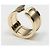 Anello a fascia Cartier 2C LM in oro giallo D'oro - vista 3