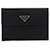 Cartera tríptico de nylon negro Prada