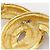 Spilla Chanel Vintage Gold Plated Coco Mark D'oro - vista 5