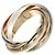 Anello Trinity di Cartier in oro 18K D'oro