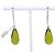 Pendientes de gota Gucci en vidrio y plata 925
