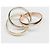 Anello Cartier Trinity in oro 18K rosa bianco e giallo D'oro - vista 6