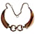 Gucci Collana in corno e argento 925 Marrone