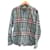 Burberry Brit Camicia in cotone Nova Check Bianco Blu Grigio  - vista 1