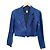 Kenzo City Blazer corto de lino azul