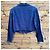 Kenzo City Blazer corto de lino azul - vista 2