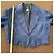 Kenzo City Blazer corto de lino azul - vista 6
