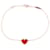 Bracelet Sweet Heart en Cornaline Van Cleef & Arpels Rouge Doré  - vue 1