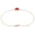 Bracelet Sweet Heart en Cornaline Van Cleef & Arpels Rouge Doré  - vue 2