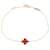 Van Cleef & Arpels Sweet Alhambra Carnelian Bracelet Red Golden  - view 1