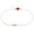 Van Cleef & Arpels Sweet Alhambra Carnelian Bracelet Red Golden  - view 2