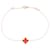 Van Cleef & Arpels Sweet Alhambra Carnelian Bracelet Red Golden  - view 1