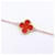 Van Cleef & Arpels Sweet Alhambra Carnelian Bracelet Red Golden  - view 6