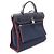 Hermès Borsa 2-Way Hermes Herbag Zip PM Rosso Bordò Blu navy - vista 2