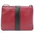 Borsa a tracolla in pelle nera e rossa Gucci 550126 Nero Rosso - vista 2