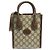 Gucci 671623 92TCG Borsa Marrone Beige