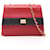 Borsa a Spalla Chanel Matelassé Bicolor Turnlock Rosso Blu navy