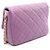 Borsa a tracolla Chanel Matelassé Small Flap viola Porpora - vista 2