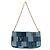 Borsa a Spalla Louis Vuitton Denim Monogram Multi Pochette Accessoires M44990 Rosso Blu - vista 2