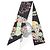 Hermès Hermes Twilly Brides de Gala en Fleurs Eyeliner Ribbon Scarf Nero Bianco Multicolore