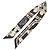 Hermès Hermes Twilly Brides de Gala en Fleurs Eyeliner Ribbon Scarf Nero Bianco Multicolore - vista 2