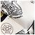 Hermès Hermes Twilly Brides de Gala en Fleurs Eyeliner Ribbon Scarf Nero Bianco Multicolore - vista 4