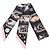 Hermès Twilly STORY Ribbon Schal Schwarz Mehrfarben