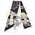 Silk In Hermès Foulard Twilly Hermes Brides de Gala en Fleurs Nero Bianco Multicolore