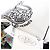 Hermès Hermes Twilly Brides de Gala en Fleurs Eyeliner Ribbon Scarf Nero Bianco Multicolore - vista 4